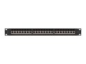 Patchpanel 24 port 1U KAT7 EK. PPS7-1024-B Czarny