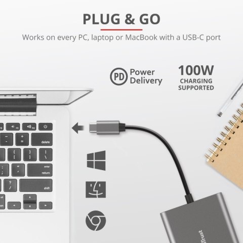 DALYX adapter USB C 3w1 DALYX adapter USB C 3w1