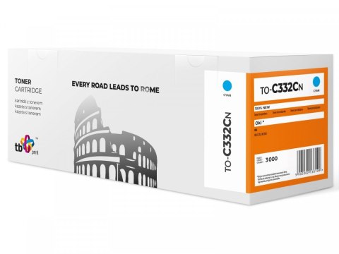 Toner do OKI C332 TO-C332CN CY 100% nowy Toner do OKI C332 TO-C332CN CY 100% nowy