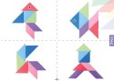 Klocki Magnetyczny Tangram - Magic Tangram 60 el. X-Bida