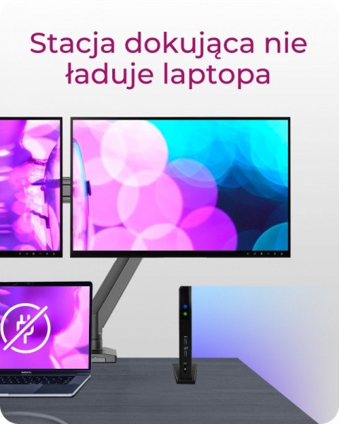 Stacja dokująca IB-DK2251AC do Notebooka DisplayLink, 2 x HDMI Stacja dokująca IB-DK2251AC do Notebooka DisplayLink, 2 x HDMI