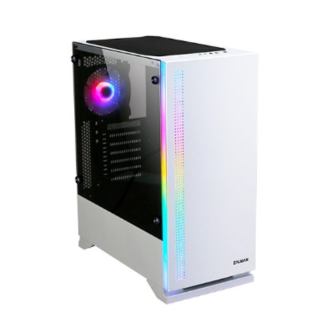 Obudowa S5 WHITE ATX Mid Tower PC Case RGB fan TG Obudowa S5 WHITE ATX Mid Tower PC Case RGB fan TG