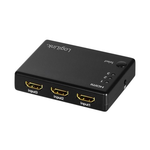 Przełącznik Switch 3x1 HDMI, 1080p 60Hz, z pilotem Przełącznik Switch 3x1 HDMI, 1080p 60Hz, z pilotem