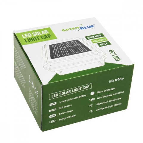Lampa solarna na słupek 100x100 GB128 Lampa solarna na słupek 100x100 GB128