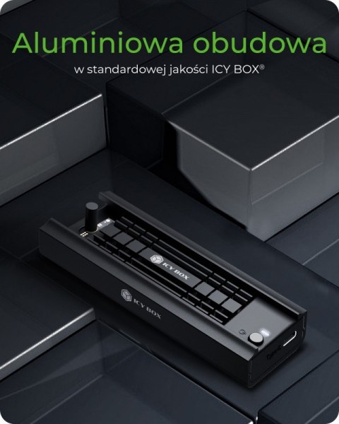 Stacja dokująca IB-180MC-C31 M.2 NVMe&SATA Docking, USB 3.2 (Gen2) Type-C, Aluminium Stacja dokująca IB-180MC-C31 M.2 NVMe&SATA Docking, USB 3.2 (Gen2) Type-C, Aluminium