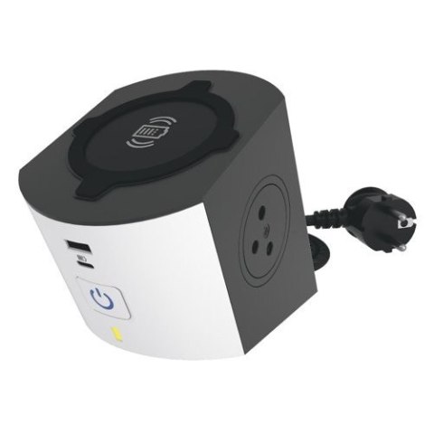 Przedłużacz 2x2P+Z Indukcja USB A/C 2m Przedłużacz 2x2P+Z Indukcja USB A/C 2m
