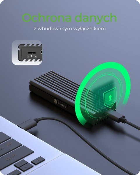 Obudowa IB-1817MCT-C31 NVMe/SATA M.2 2230/2242/2260/2280 Beznarzędziowa Obudowa IB-1817MCT-C31 NVMe/SATA M.2 2230/2242/2260/2280 Beznarzędziowa