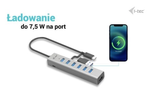 Hub USB-C Charging Metal HUB 7 Port Hub USB-C Charging Metal HUB 7 Port