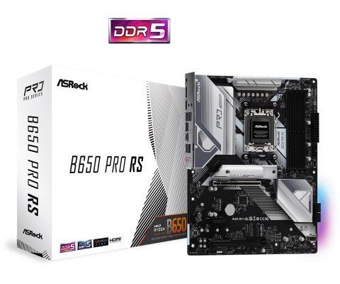 Płyta główna B650 PRO RS AM5 4DDR5 HDMI M.2 DP USB3.2 ATX Płyta główna B650 PRO RS AM5 4DDR5 HDMI M.2 DP USB3.2 ATX