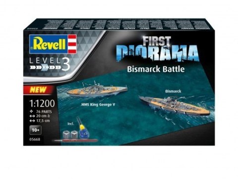 Model plastikowy First Diorama Set Bismarck Battle Model plastikowy First Diorama Set Bismarck Battle