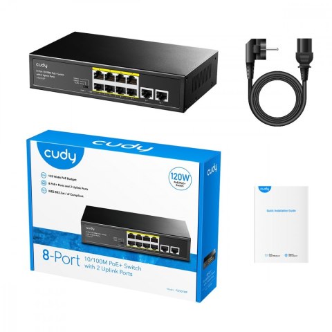 Przełącznik FS1010P 8xFE PoE+ 120W Przełącznik FS1010P 8xFE PoE+ 120W