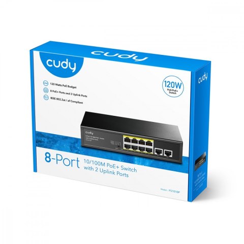 Przełącznik FS1010P 8xFE PoE+ 120W Przełącznik FS1010P 8xFE PoE+ 120W