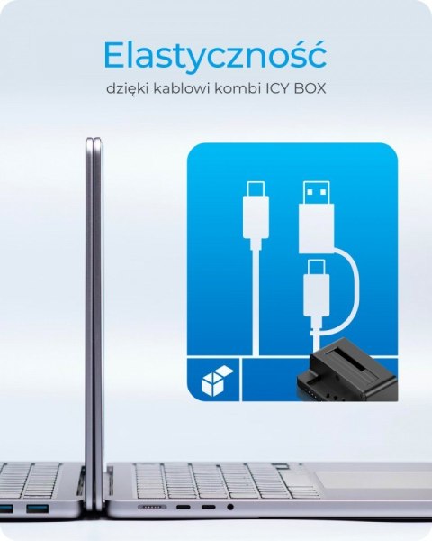 Stacja dokująca i klonująca IB-2914MSCL-C31 2,5 i 3,5 cala na M.2 NVMe Stacja dokująca i klonująca IB-2914MSCL-C31 2,5 i 3,5 cala na M.2 NVMe