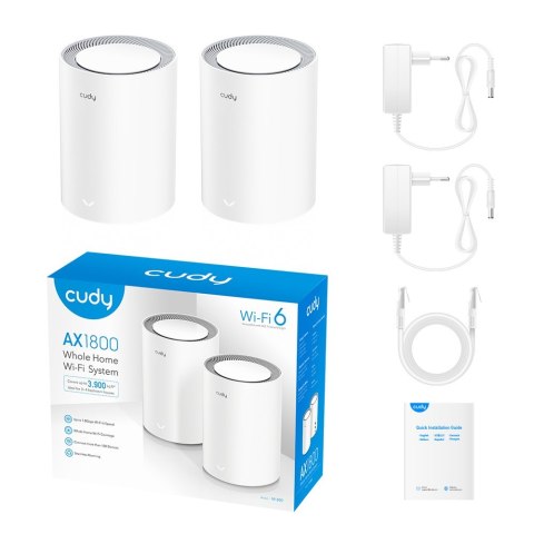 System WiFi Mesh M1800 (2-Pack) AX1800 System WiFi Mesh M1800 (2-Pack) AX1800