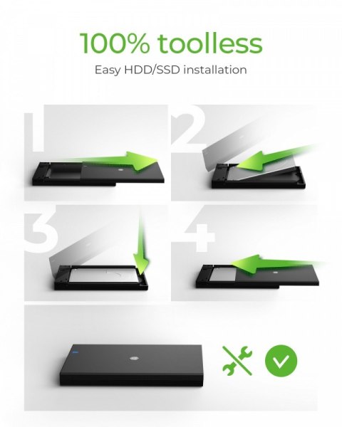Obudowa IB-200T-C3 2,5 SATA USB 3.2 Gen.1 Obudowa IB-200T-C3 2,5 SATA USB 3.2 Gen.1
