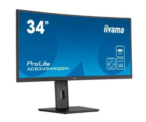 Monitor 34 cale XCB3494WQSN-B5 VA,UWQHD,1500R,USB-cDock,KVM,HAS(150mm) Monitor 34 cale XCB3494WQSN-B5 VA,UWQHD,1500R,USB-cDock,KVM,HAS(150mm)