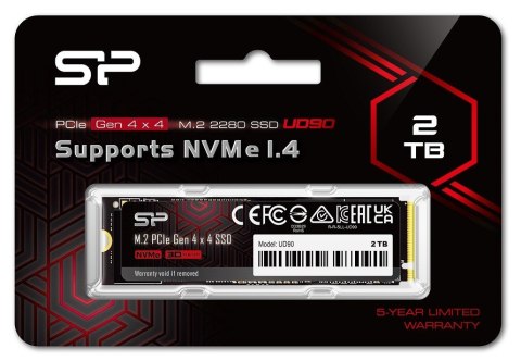 Dysk SSD UD90 2TB PCIe M.2 2280 NVMe Gen 4x4 5000/4800 MB/s Dysk SSD UD90 2TB PCIe M.2 2280 NVMe Gen 4x4 5000/4800 MB/s