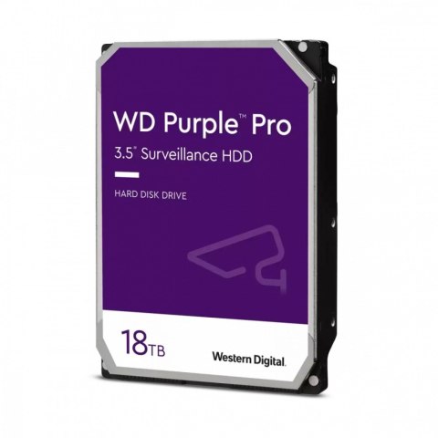 Dysk wewnętrzny WD Purple Pro 18TB 3,5 512MB SATAIII/7200rpm Dysk wewnętrzny WD Purple Pro 18TB 3,5 512MB SATAIII/7200rpm