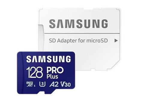 Karta pamięci microSD MB-MD128SA/EU 128GB PRO Plus + Adapter Karta pamięci microSD MB-MD128SA/EU 128GB PRO Plus + Adapter