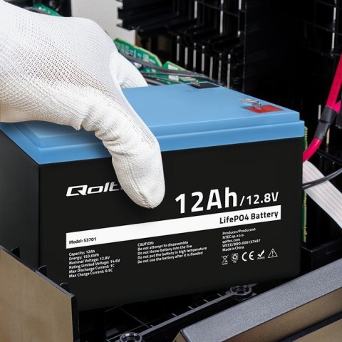 Akumulator LiFePO4 Litowo-Żelazowo-Fosforanowy | 12.8V | 12Ah | 153.6Wh | BMS Akumulator LiFePO4 Litowo-Żelazowo-Fosforanowy | 12.8V | 12Ah | 153.6Wh | BMS