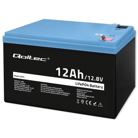 Akumulator LiFePO4 Litowo-Żelazowo-Fosforanowy | 12.8V | 12Ah | 153.6Wh | BMS Akumulator LiFePO4 Litowo-Żelazowo-Fosforanowy | 12.8V | 12Ah | 153.6Wh | BMS