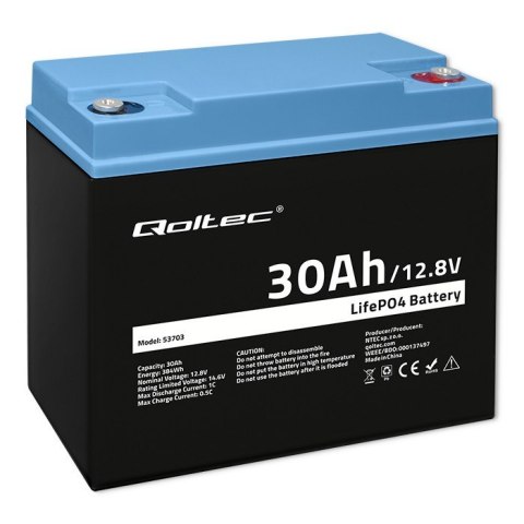 Akumulator LiFePO4 Litowo-Żelazowo-Fosforanowy | 12.8V | 30Ah | 384Wh | BMS Akumulator LiFePO4 Litowo-Żelazowo-Fosforanowy | 12.8V | 30Ah | 384Wh | BMS