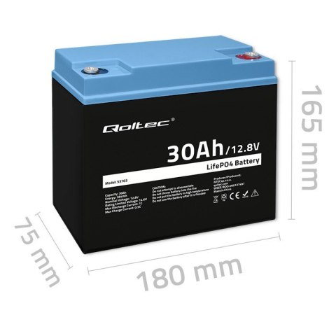 Akumulator LiFePO4 Litowo-Żelazowo-Fosforanowy | 12.8V | 30Ah | 384Wh | BMS Akumulator LiFePO4 Litowo-Żelazowo-Fosforanowy | 12.8V | 30Ah | 384Wh | BMS