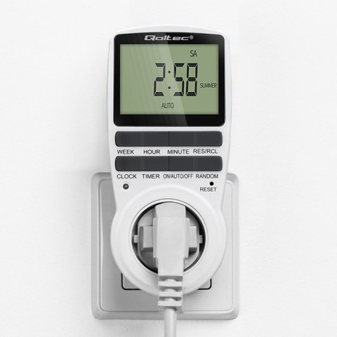 Elektroniczny programator czasowy PC0628 | 3680W | 16A | LCD Elektroniczny programator czasowy PC0628 | 3680W | 16A | LCD