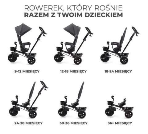 Rowerek trójkołowy AVEO MALACHITE GREY