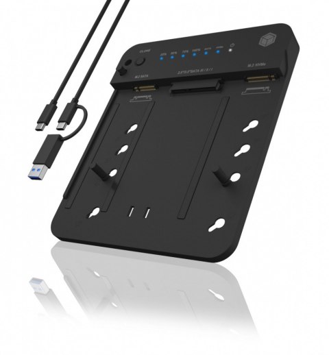 Stacja dokująca/klonująca IB-2915MSCL-C31 M.2 dla M.2 0NVMe i SATA 2,5/3,5 SSD/HDD Stacja dokująca/klonująca IB-2915MSCL-C31 M.2 dla M.2 0NVMe i SATA 2,5/3,5 SSD/HDD