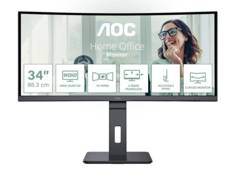 Monitor CU34P3CV 34 cale 100Hz Curved VA HDMI DP USB-C Monitor CU34P3CV 34 cale 100Hz Curved VA HDMI DP USB-C