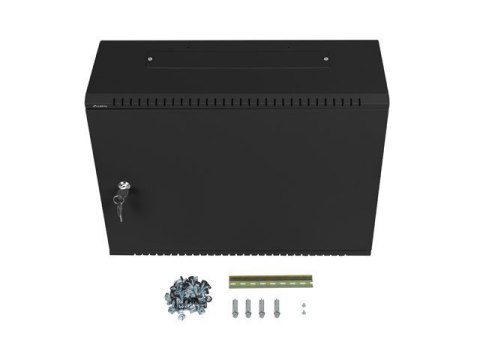 Szafa instalacyjna rack wisząca 19 cali 4u+3u 540x200 niskoprofilowa (złożona) czarna Szafa instalacyjna rack wisząca 19 cali 4u+3u 540x200 niskoprofilowa (złożona) czarna