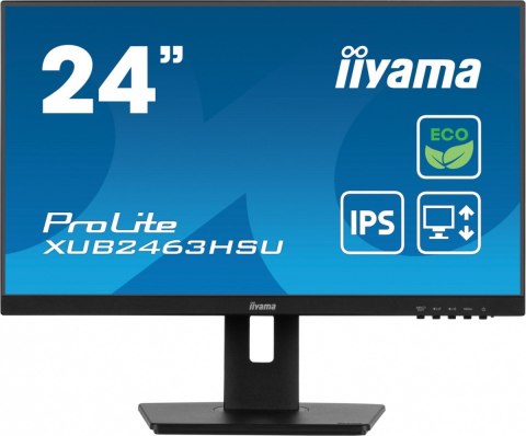 Monitor 23.8 cala ProLite XUB2463HSU-B1 IPS,100HZ,ECO,3ms,SLIM,HDMI,DP,2x USB3.22x2W,HAS(150mm),TCO,EPEAT Monitor 23.8 cala ProLite XUB2463HSU-B1 IPS,100HZ,ECO,3ms,SLIM,HDMI,DP,2x USB3.22x2W,HAS(150mm),TCO,EPEAT