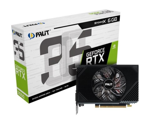 Karta graficzna GeForce RTX 3050 StormX 6GB GDDR6 96bit DVI/DP/HDMI Karta graficzna GeForce RTX 3050 StormX 6GB GDDR6 96bit DVI/DP/HDMI