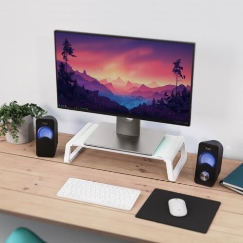 Podstawka pod monitor MONTA GLASS biała Podstawka pod monitor MONTA GLASS biała