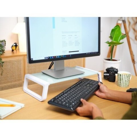 Podstawka pod monitor MONTA GLASS biała Podstawka pod monitor MONTA GLASS biała