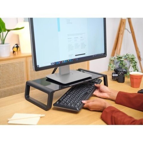 Podstawka pod monitor MONTA GLASS czarna Podstawka pod monitor MONTA GLASS czarna