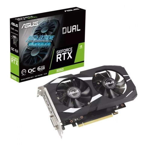Karta graficzna GeForce RTX 3050 DUAL OC 6GB GDDR6 96bit DP/HDMI Karta graficzna GeForce RTX 3050 DUAL OC 6GB GDDR6 96bit DP/HDMI
