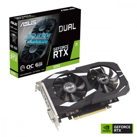 Karta graficzna GeForce RTX 3050 DUAL OC 6GB GDDR6 96bit DP/HDMI Karta graficzna GeForce RTX 3050 DUAL OC 6GB GDDR6 96bit DP/HDMI