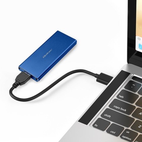 Obudowa | kieszeń na dysk M.2 SSD | SATA | NGFF | USB 3.0 | Superspeed 5Gb/s | 2TB | Niebieska Obudowa | kieszeń na dysk M.2 SSD | SATA | NGFF | USB 3.0 | Superspeed 5Gb/s | 2TB | Niebieska