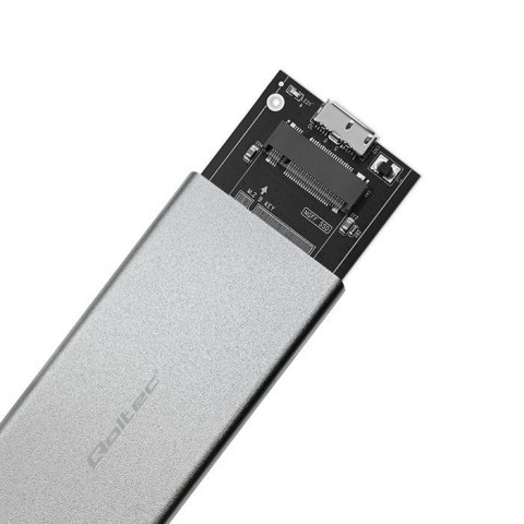Obudowa | kieszeń na dysk M.2 SSD | SATA | NGFF | USB 3.0 | Superspeed 5Gb/s | 2TB | Srebrna Obudowa | kieszeń na dysk M.2 SSD | SATA | NGFF | USB 3.0 | Superspeed 5Gb/s | 2TB | Srebrna