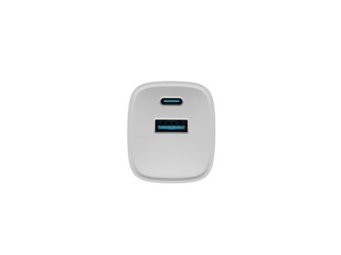 Ładowarka sieciowa Ribera GAN 1X USB-A + 1X USB-C 30W Biała Ładowarka sieciowa Ribera GAN 1X USB-A + 1X USB-C 30W Biała