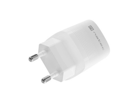 Ładowarka sieciowa Ribera GAN 1X USB-A + 1X USB-C 30W Biała Ładowarka sieciowa Ribera GAN 1X USB-A + 1X USB-C 30W Biała