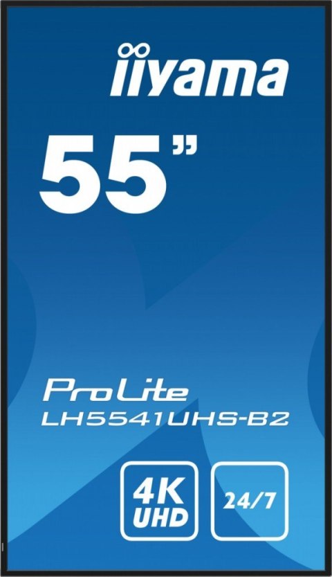 Monitor 54.6 cala ProLite LH5541UHS-B2 24/7 500cd 4K IPS Monitor 54.6 cala ProLite LH5541UHS-B2 24/7 500cd 4K IPS