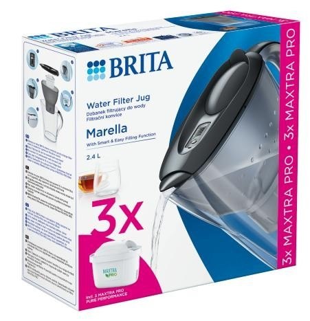 Dzbanek filtrujący Marella 2,4l + 3 wkłady PRO Pure Performance Dzbanek filtrujący Marella 2,4l + 3 wkłady PRO Pure Performance