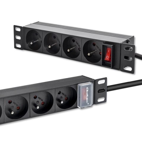 Listwa zasilająca PDU do RACK 10" | 1U | 16A | 4xFrench | 1.8m Listwa zasilająca PDU do RACK 10" | 1U | 16A | 4xFrench | 1.8m