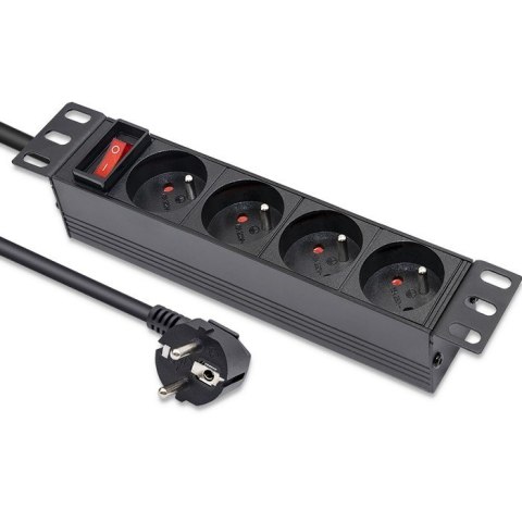 Listwa zasilająca PDU do RACK 10" | 1U | 16A | 4xFrench | 1.8m Listwa zasilająca PDU do RACK 10" | 1U | 16A | 4xFrench | 1.8m