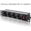 Listwa zasilająca PDU do RACK 10" | 1U | 16A | 4xSchuko | 1.8m