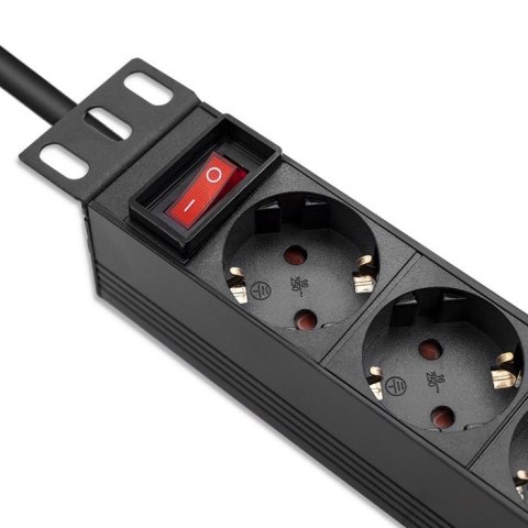 Listwa zasilająca PDU do RACK 10" | 1U | 16A | 4xSchuko | 1.8m Listwa zasilająca PDU do RACK 10" | 1U | 16A | 4xSchuko | 1.8m