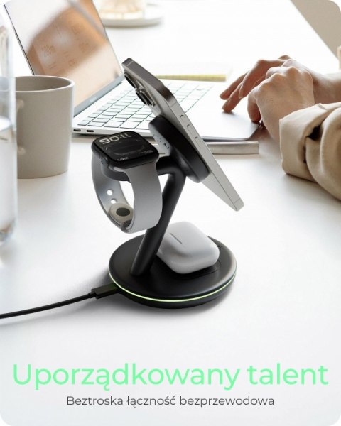 Ładowarka IB-SH102-CH bezprzewodowa do telefonu, zegarka i słuchawek Ładowarka IB-SH102-CH bezprzewodowa do telefonu, zegarka i słuchawek